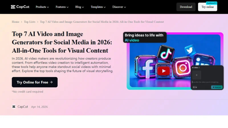 capcut short video editing tool