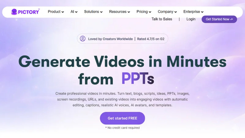 pictory long video clipping tool