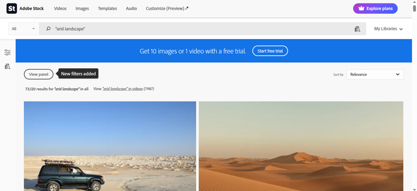 arid landscape ai adobe stock