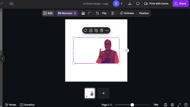 canva background remover