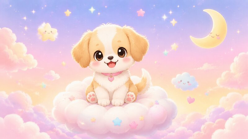 Cartoon Kawaii Dog Wallpapers