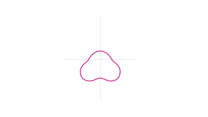 how to draw a cat paw print step by step