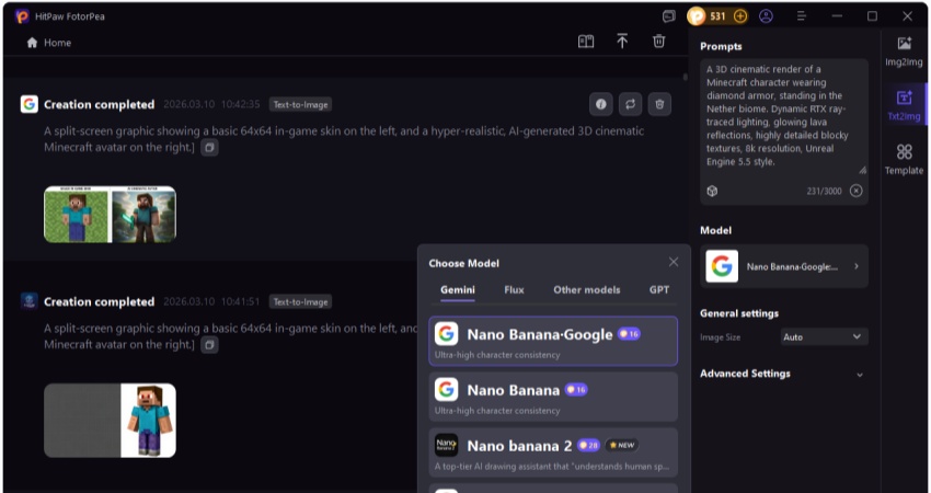 choose ai generator model