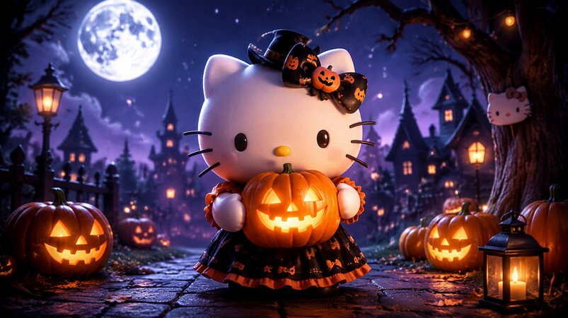 Classic Hello Kitty Halloween Wallpapers