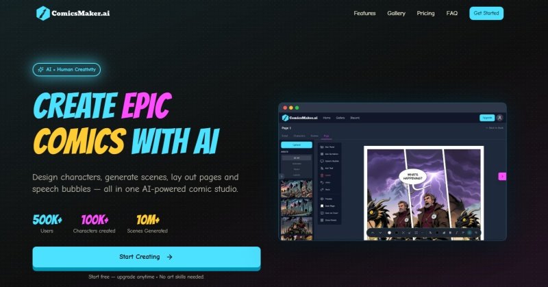 comicmaker ai manga generator