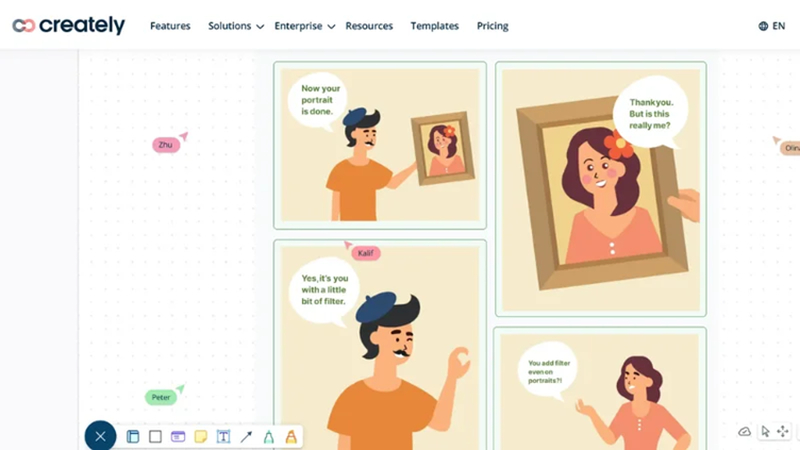 creately comic strip maker