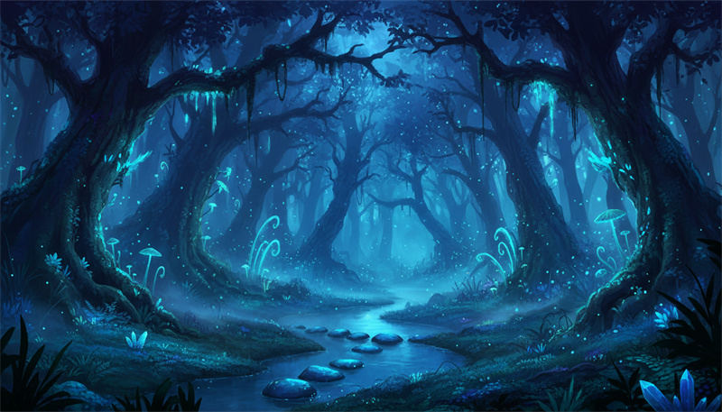 hitpaw generated blue wallpaper