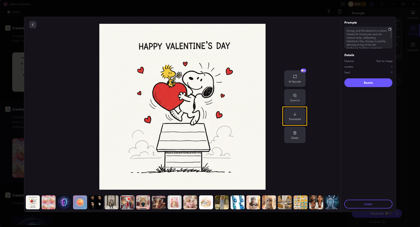 download snoopy valentines wallpaper