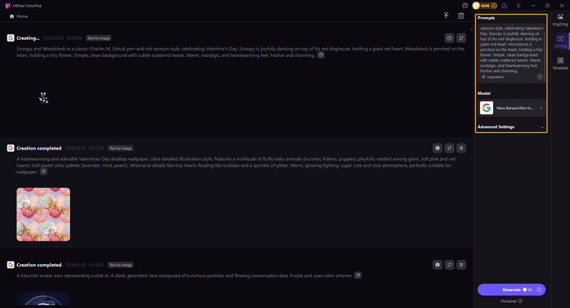 generating snoopy valentines wallpaper