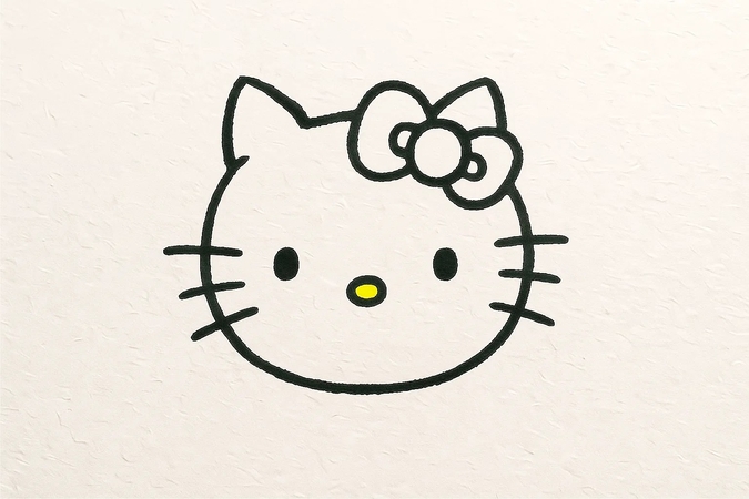 hello kitty face nose