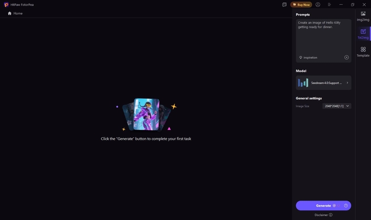 define prompt settings fotorpea