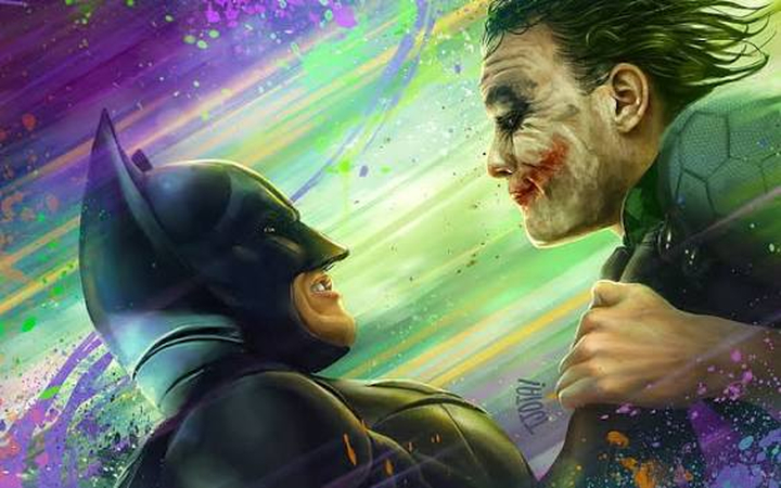 joker vs batman / dual character wallpapers