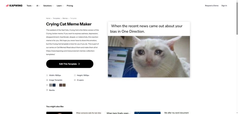 kapwing crying meme