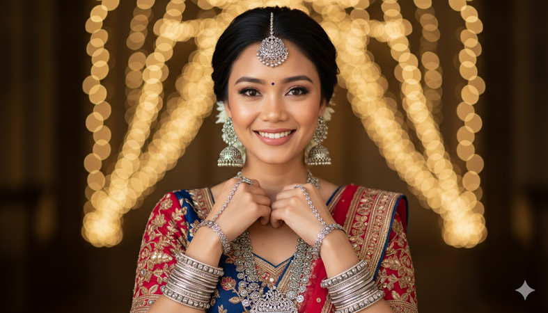 navratri ai photo prompt jewelry
