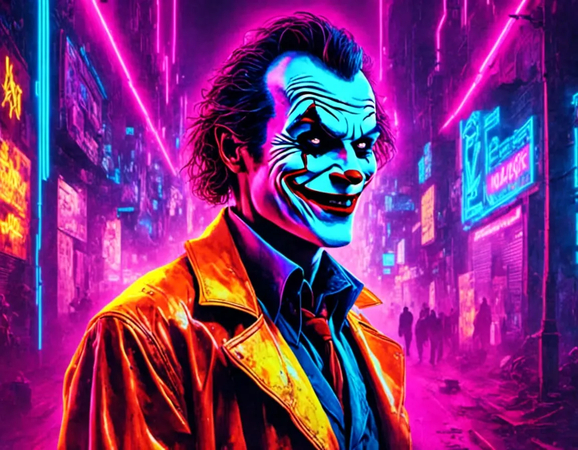 neon & cyberpunk joker wallpapers