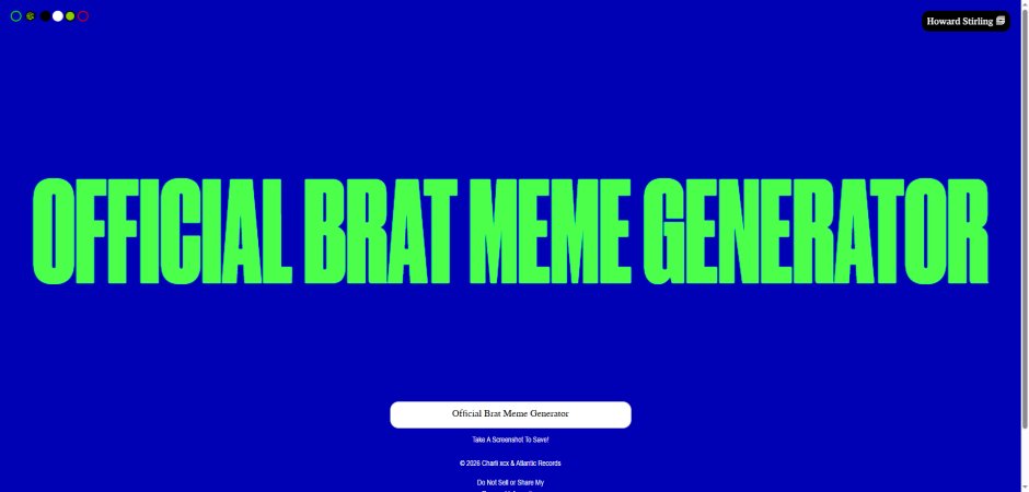 official brat meme generator