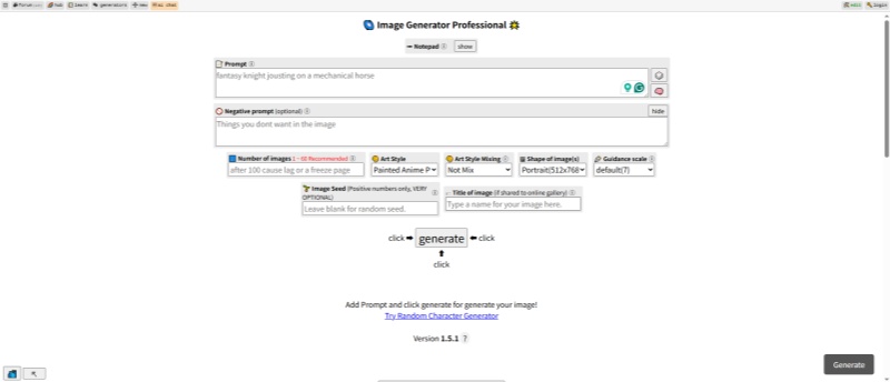 perchance ai image generator