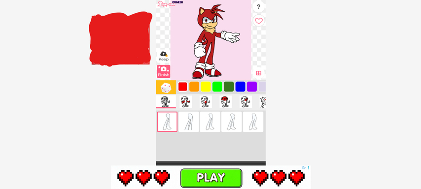 picrew sonic oc maker homepage screenshot