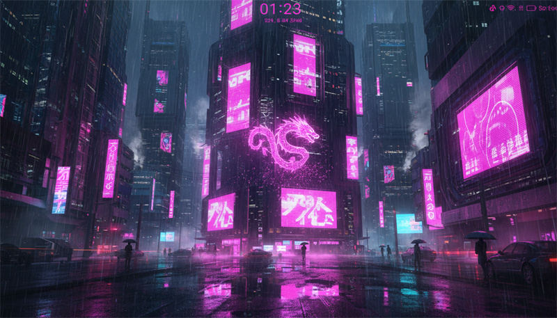 neon pink wallpaper