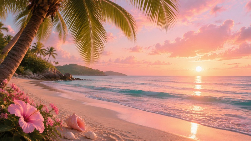 Preppy Tropical Vacation Wallpapers