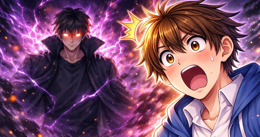 shock face anime protagonist