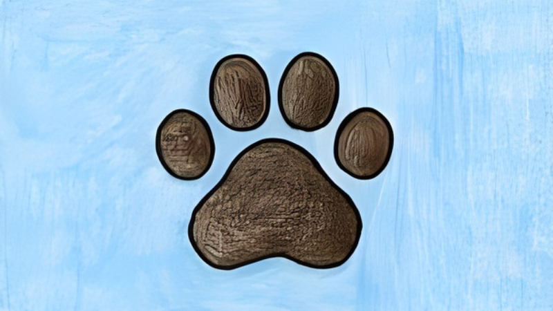 how to draw a paw print cat