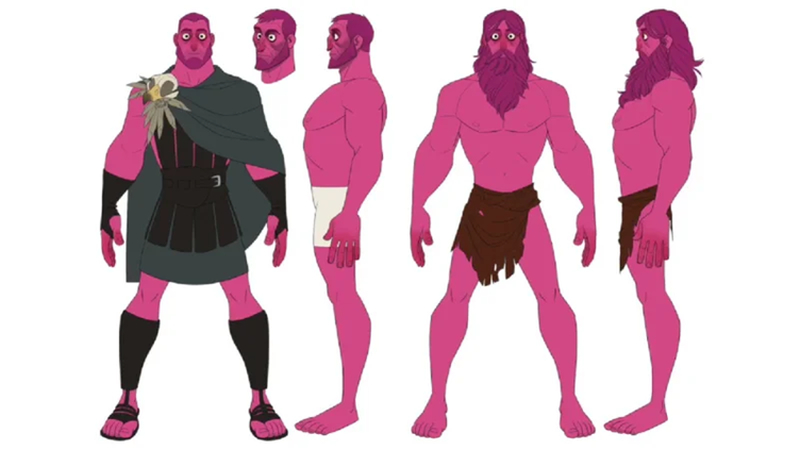 character sheet concept art poses