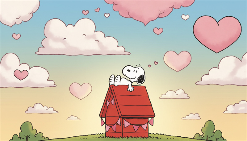 snoopy doghouse wallpaper