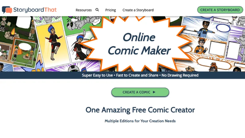 storyboard that comic strip maker platform