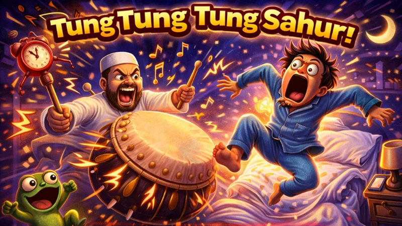 tung tung tung sahur meme ramadan wake up