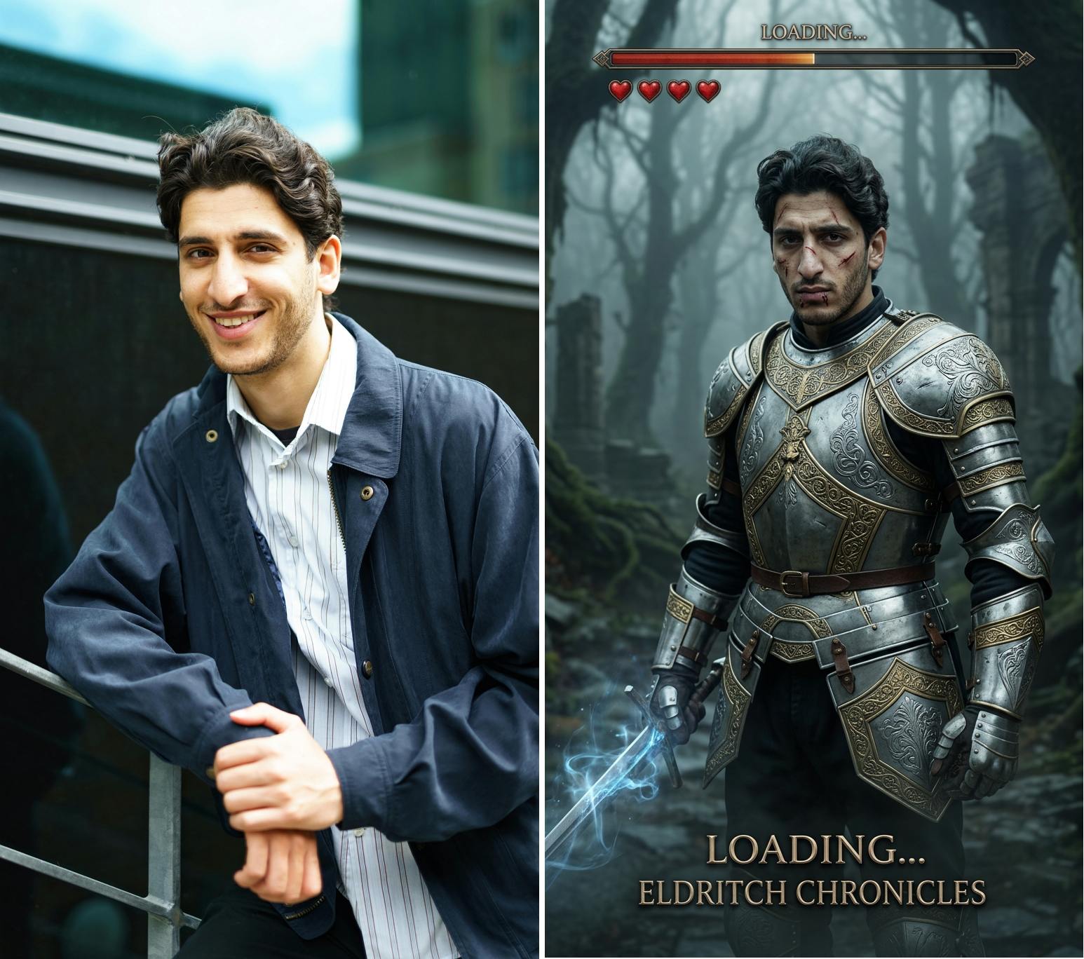 turn image into game loading screen