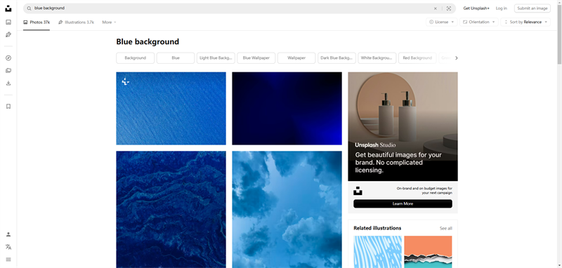 unsplash blue wallpaper