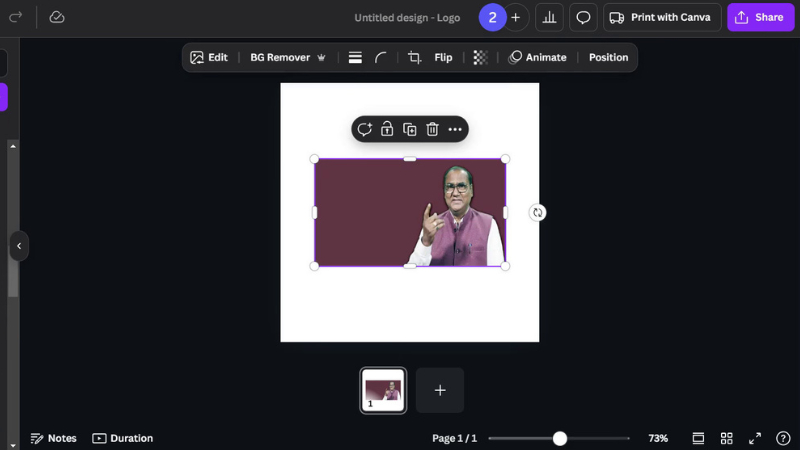 upload photo in canva
