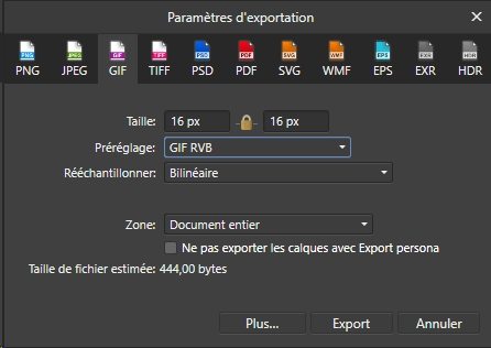 create GIF in affinity