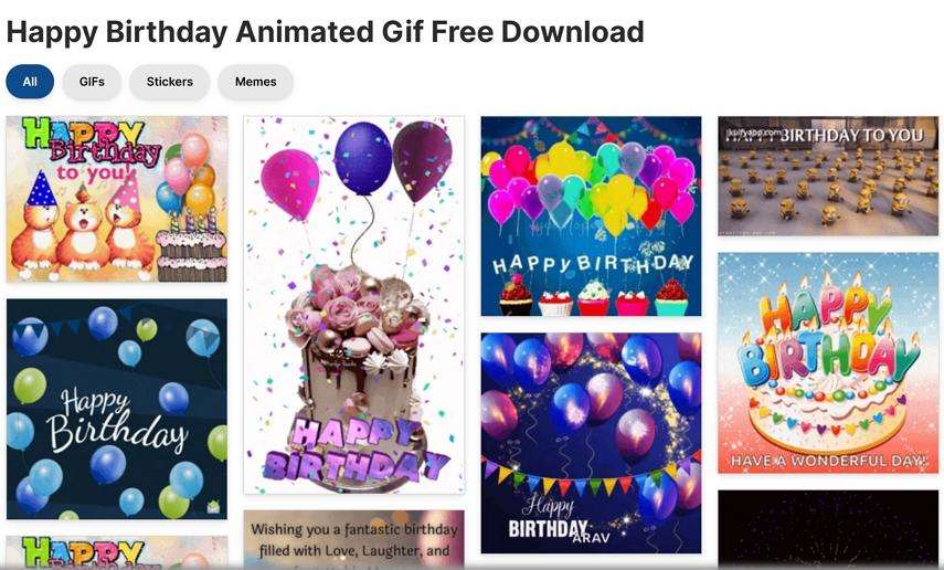 happy birthday gifs animated download from tenor