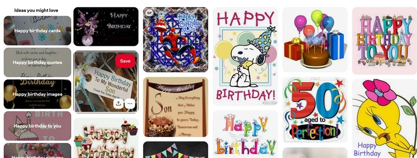 happy birthday gifs animated download from Pinterest
