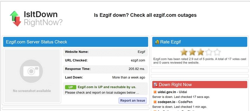 ezgif server status