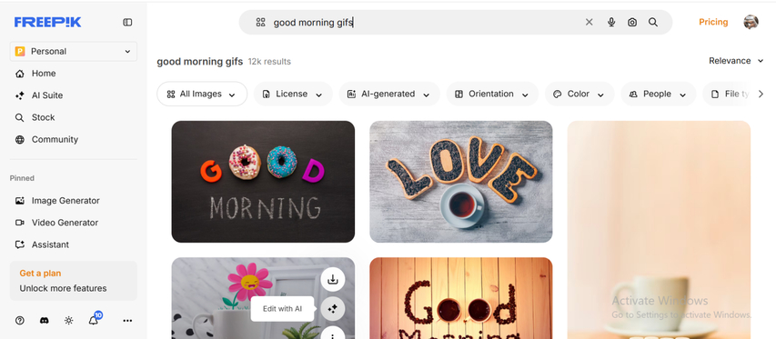 professional good morning gif designs