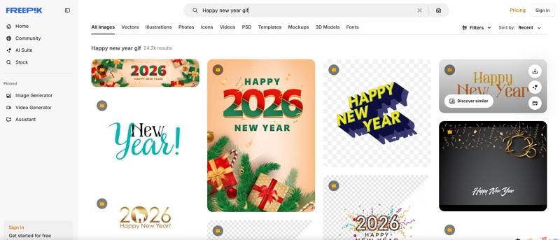 freepik happy new year gif