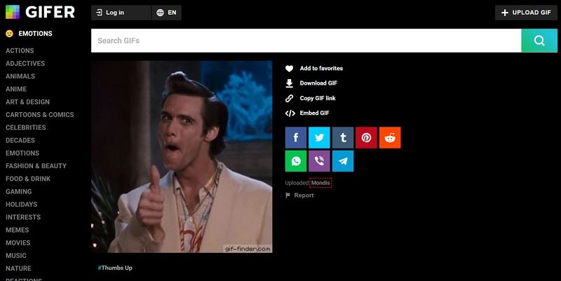 gifer thumbs up gifs