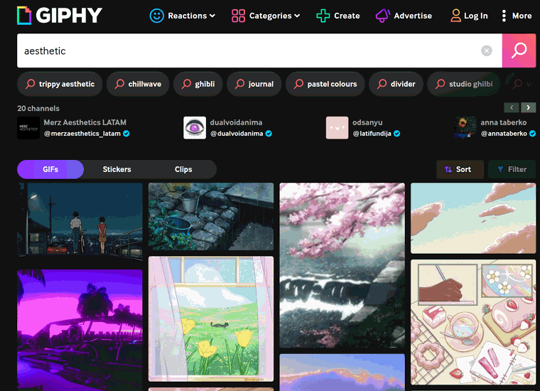 Best Aesthetic GIFs Download Sites