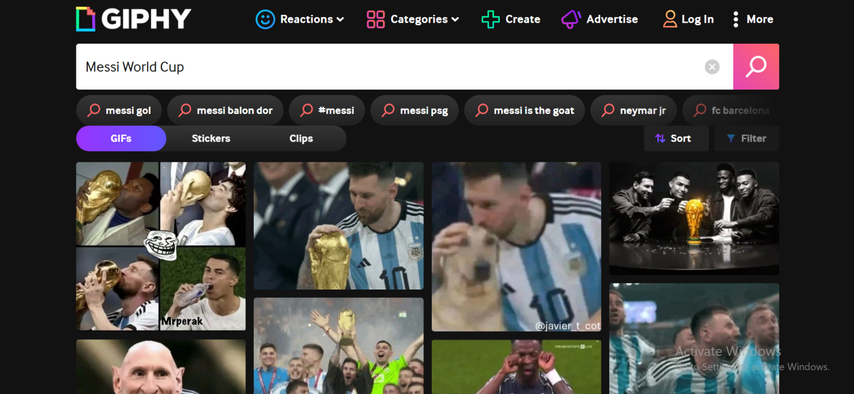 quick search share trending clips