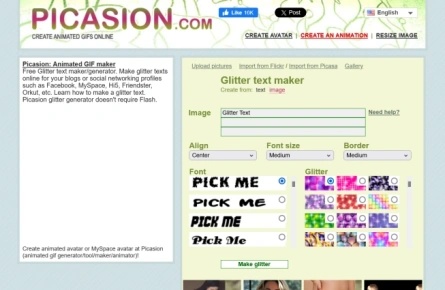 picasion glitter gif creator
