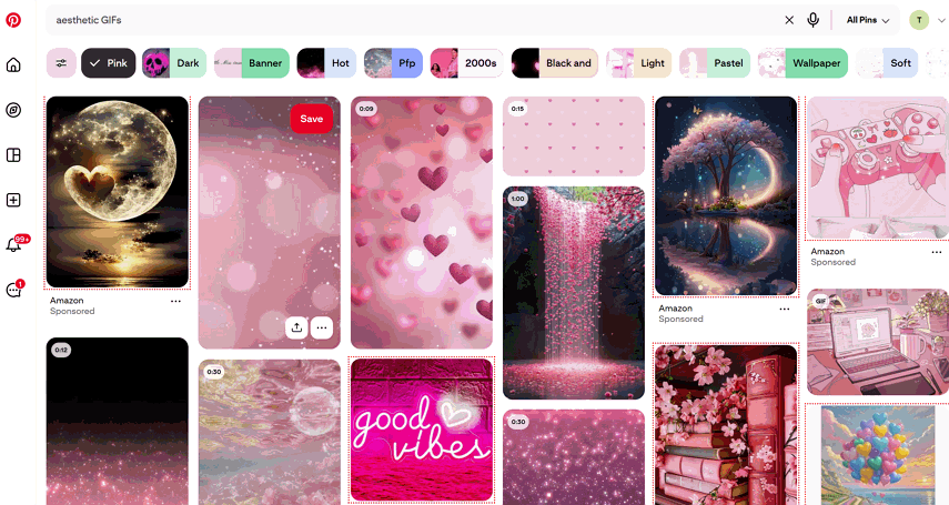 pinterest free aesthetic gif from tenor