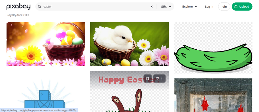 pixabay easter gif search results with high resolution animations