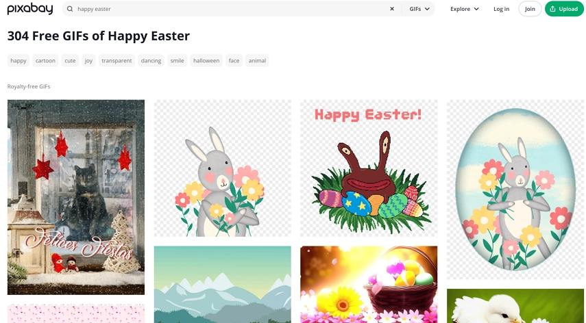 download happy easter gif from pixabay