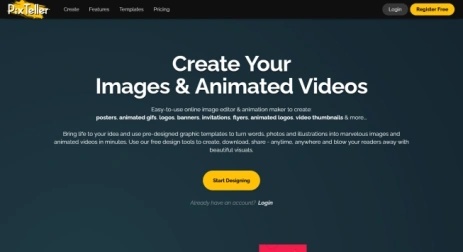 pixteller glitter gif creator
