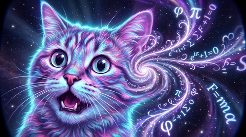 psychedelic space cat explosion