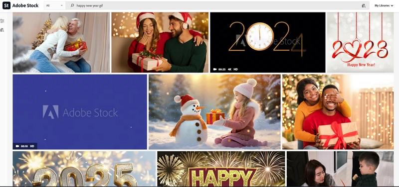 stock adobe happy new year gif