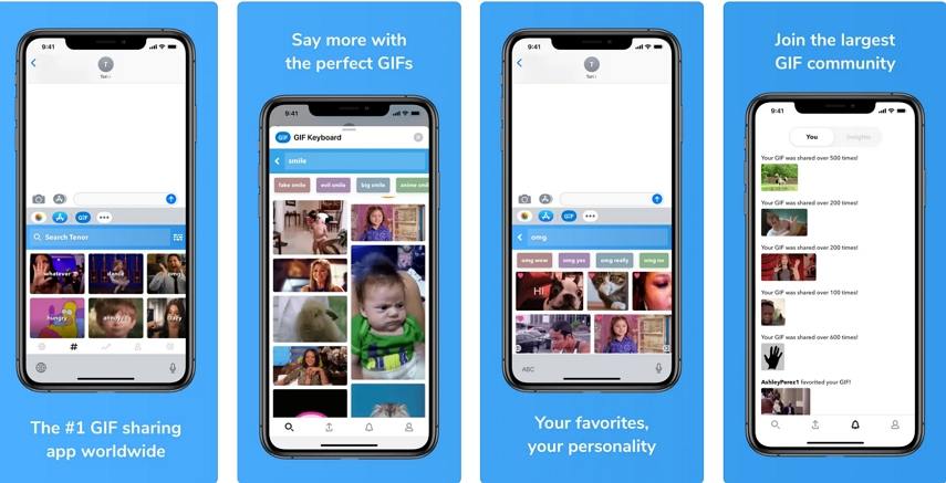 tenor gif keyboard for imessage